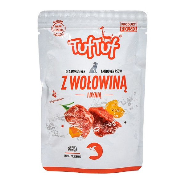 TUF TUF Wołowina z dynią i ziemniakami dla psa saszetka 500g