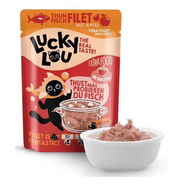 Lucky Lou Extrafood Tuńczyk i jabłko w bulionie saszetka 70g