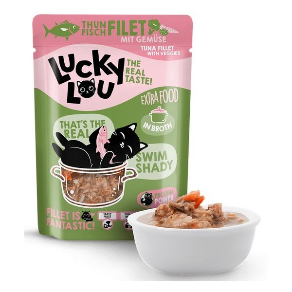 Lucky Lou Extrafood Tuńczyk i warzywa w bulionie saszetka 70g