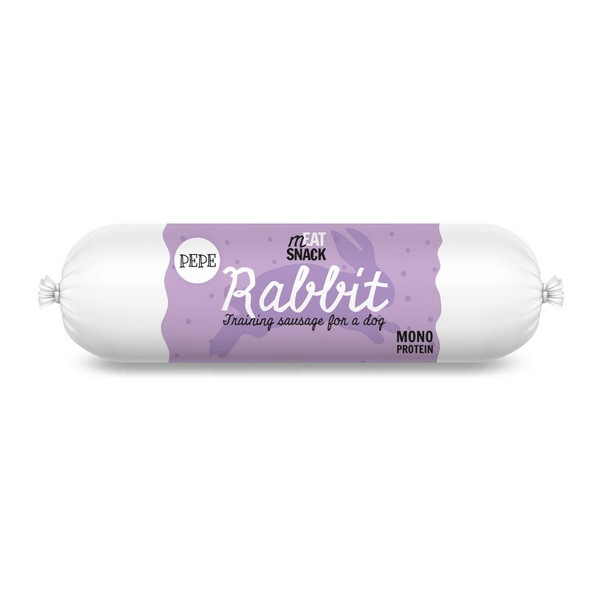 Paka Zwierzaka PEPE Kiełbaska Rabbit (królik) 200g