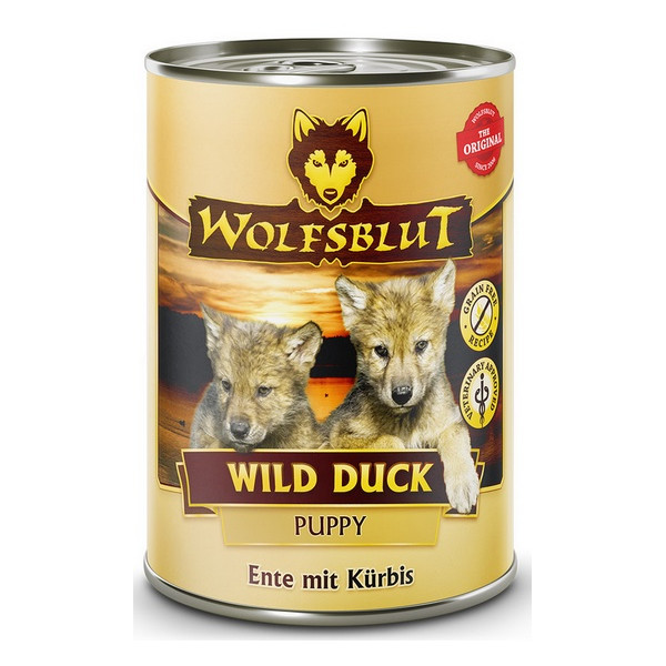 Wolfsblut Dog Wild Duck Puppy - kaczka i bataty puszka 395g