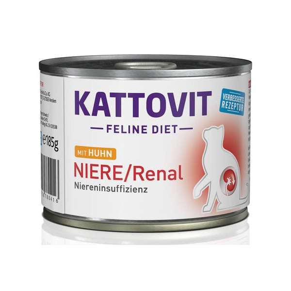 Kattovit Feline Diet Niere/Renal kurczak puszka 185g