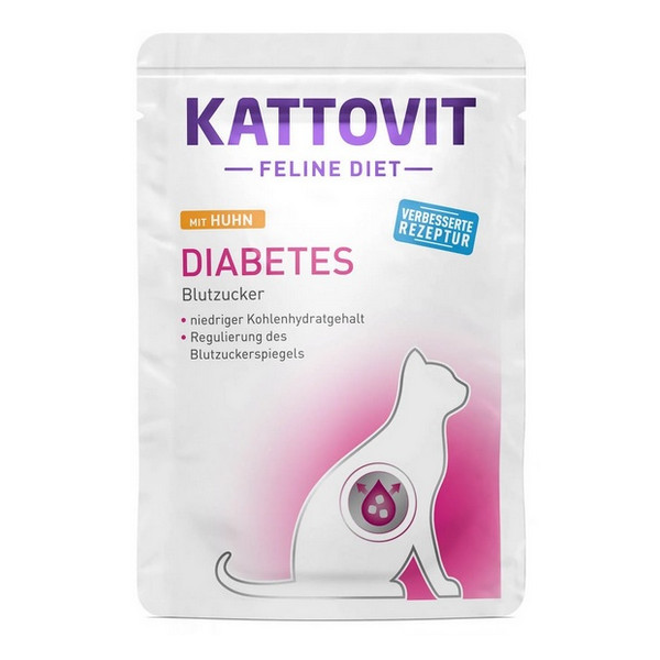 Kattovit Feline Diet Diabetes kurczak saszetka 85g