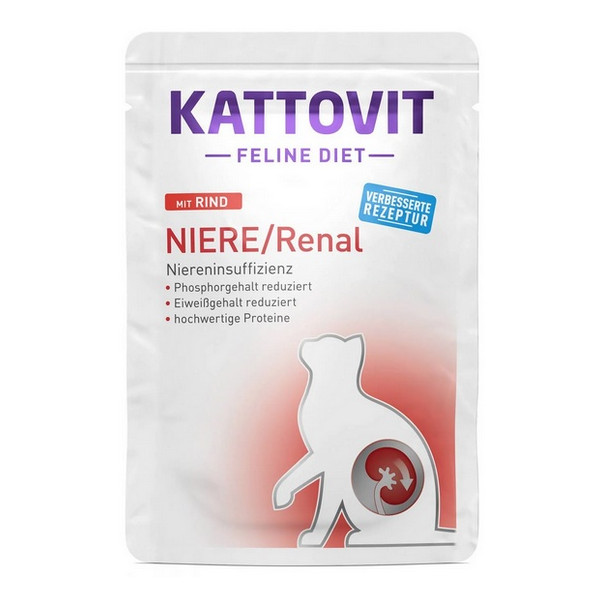 Kattovit Feline Diet Niere/Renal wołowina saszetka 85g