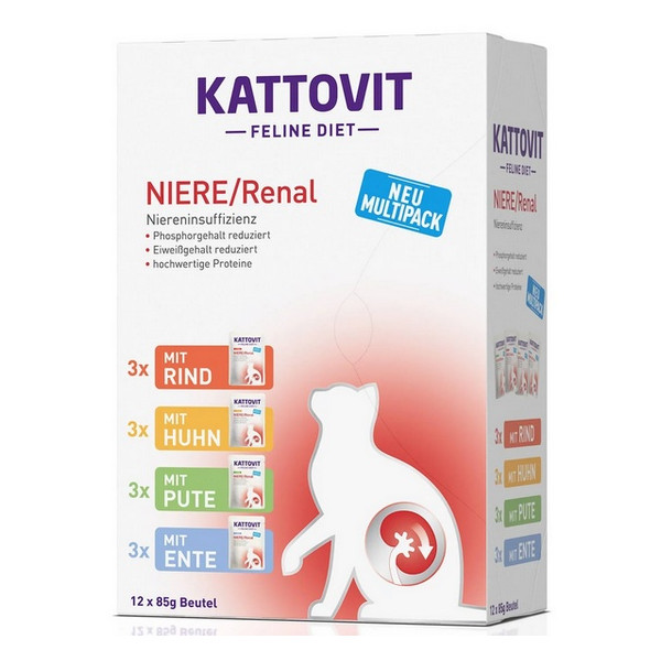 Kattovit Feline Diet Niere/Renal Multipack saszetki 12x85g