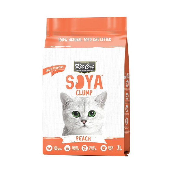 Kit Cat Żwirek ECO SoyaClump Peach 7L / 2,5kg