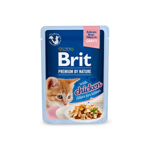 Brit Premium Cat Kitten Fillets with Chicken saszetka 85g